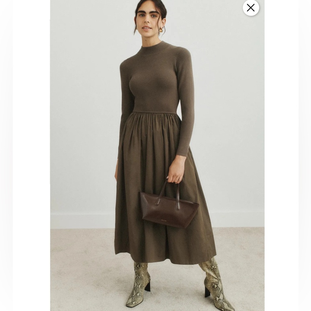 Marie Oliver Green Multimedia Barrett Dress, Size: S
